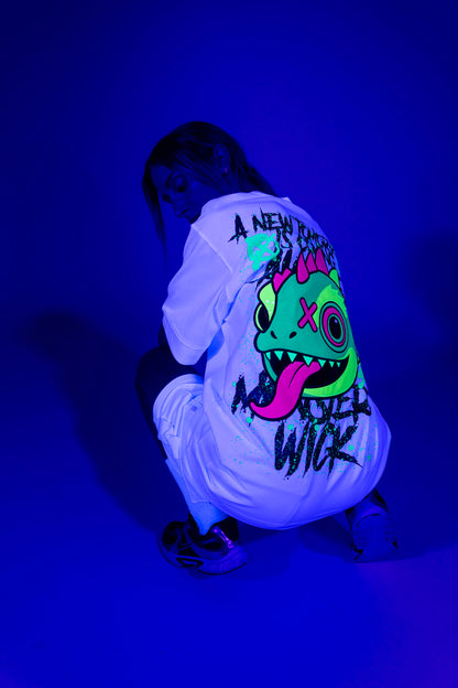 Chameleon Head T-Shirt White