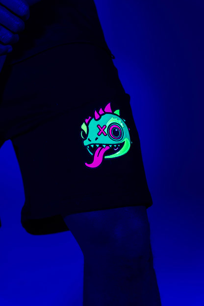 Chameleon Head T-shirt Black