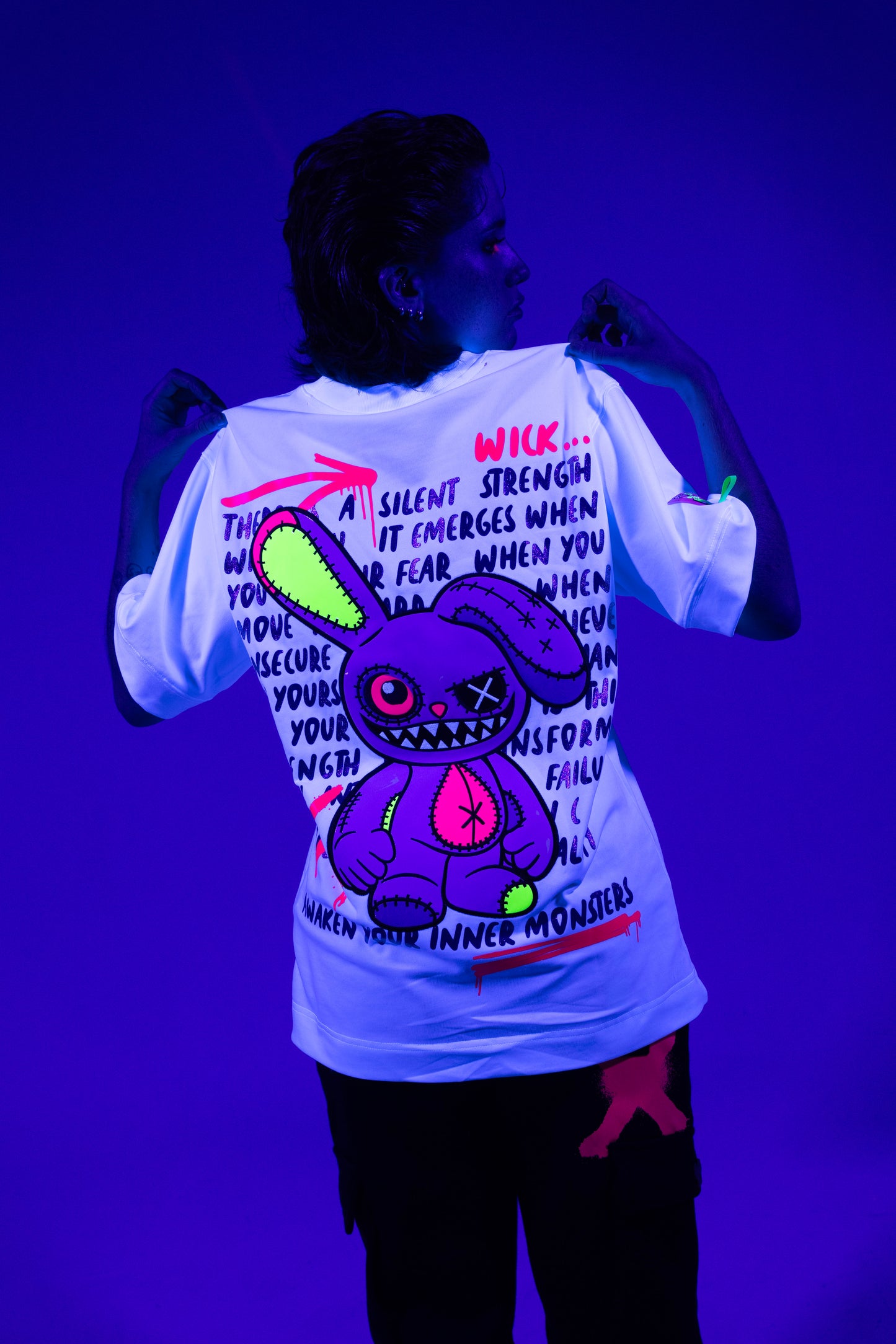 CRAZY BUNNY WHITE T-SHIRT