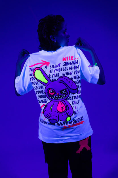 CRAZY BUNNY WHITE T-SHIRT