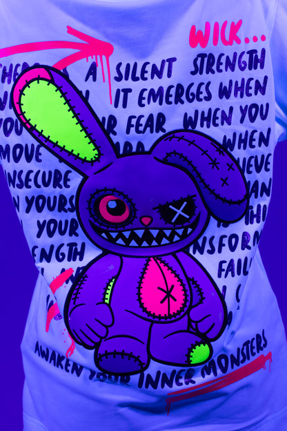 CRAZY BUNNY WHITE T-SHIRT