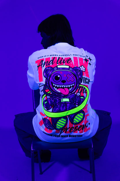TOXIC SPACE WHITE T-SHIRT