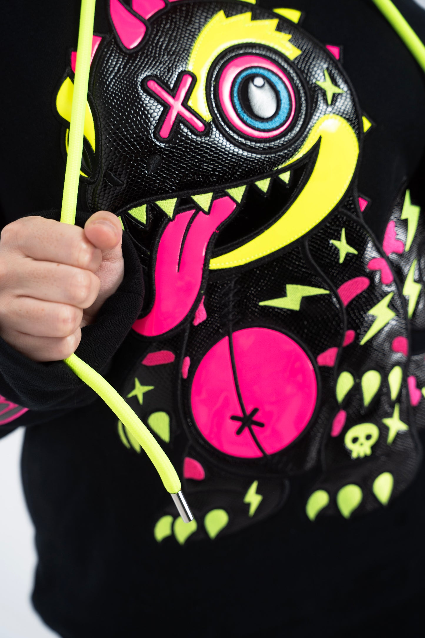 Royal Chameleon Black Hoodie