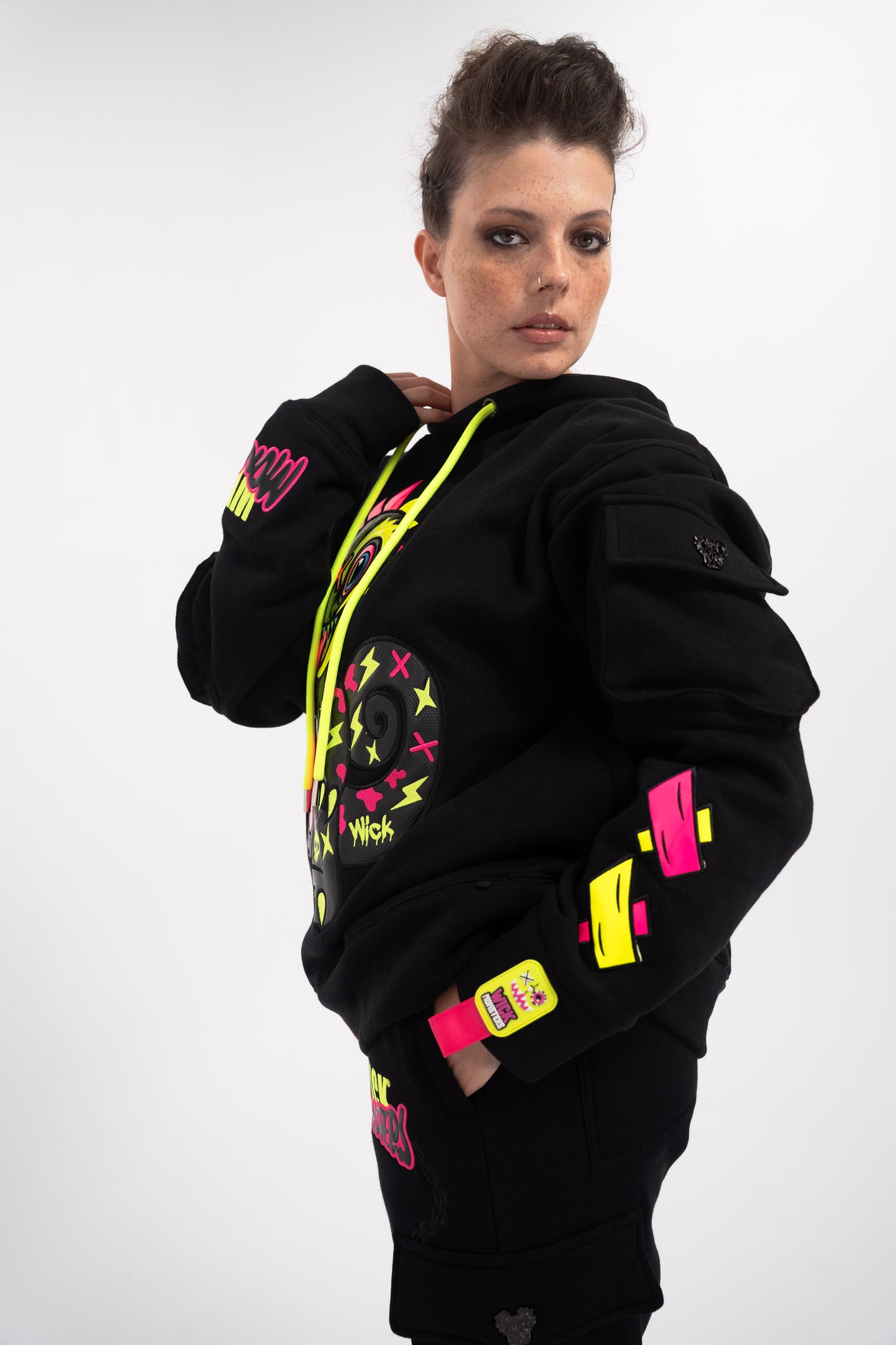 Royal Chameleon Black Hoodie