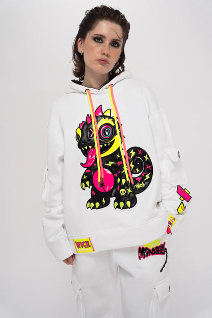 Royal Chameleon White Hoodie