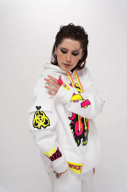 Royal Chameleon White Hoodie