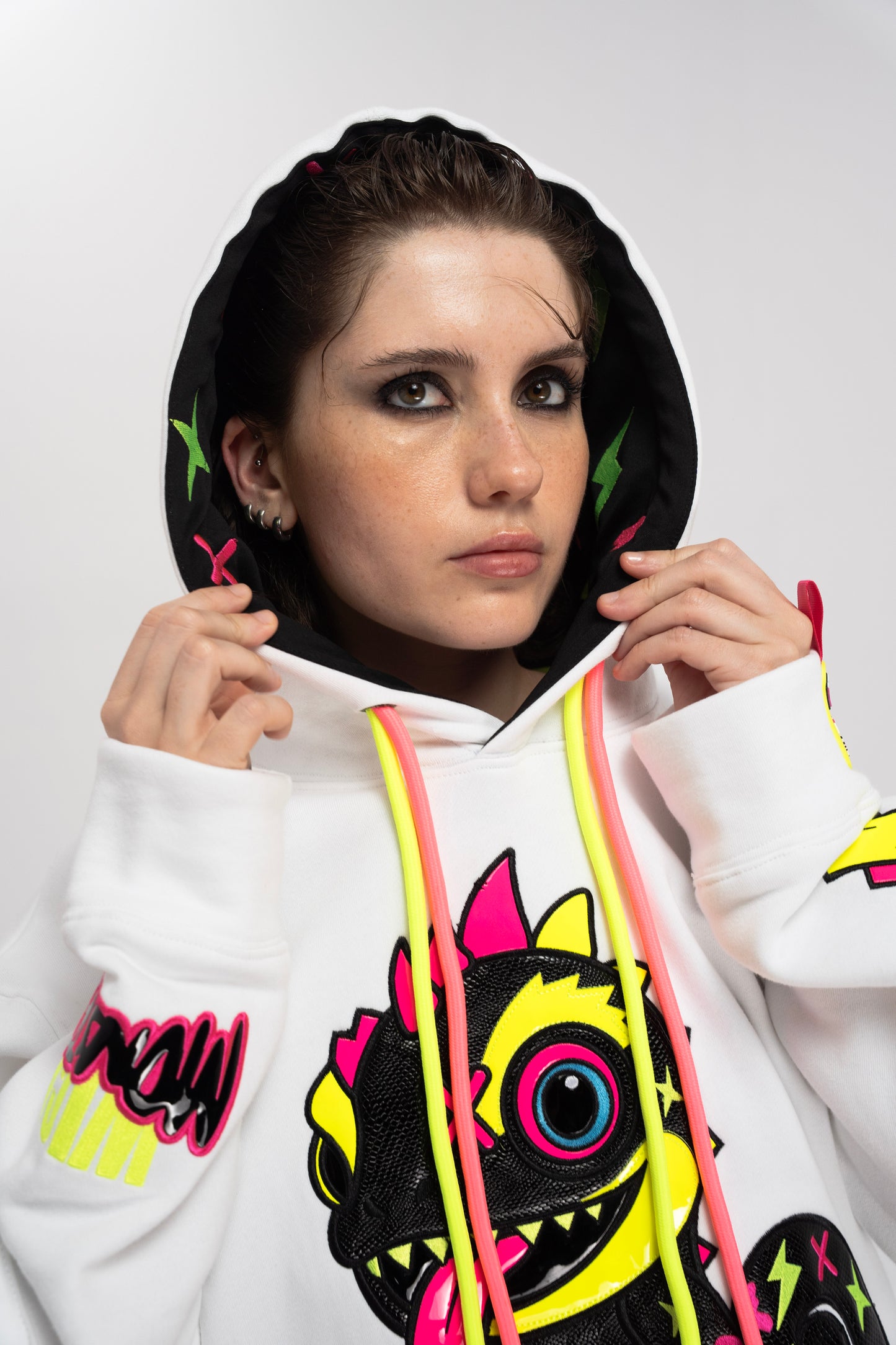 Royal Chameleon White Hoodie