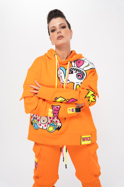 Toxic Candy Orange Hoodie