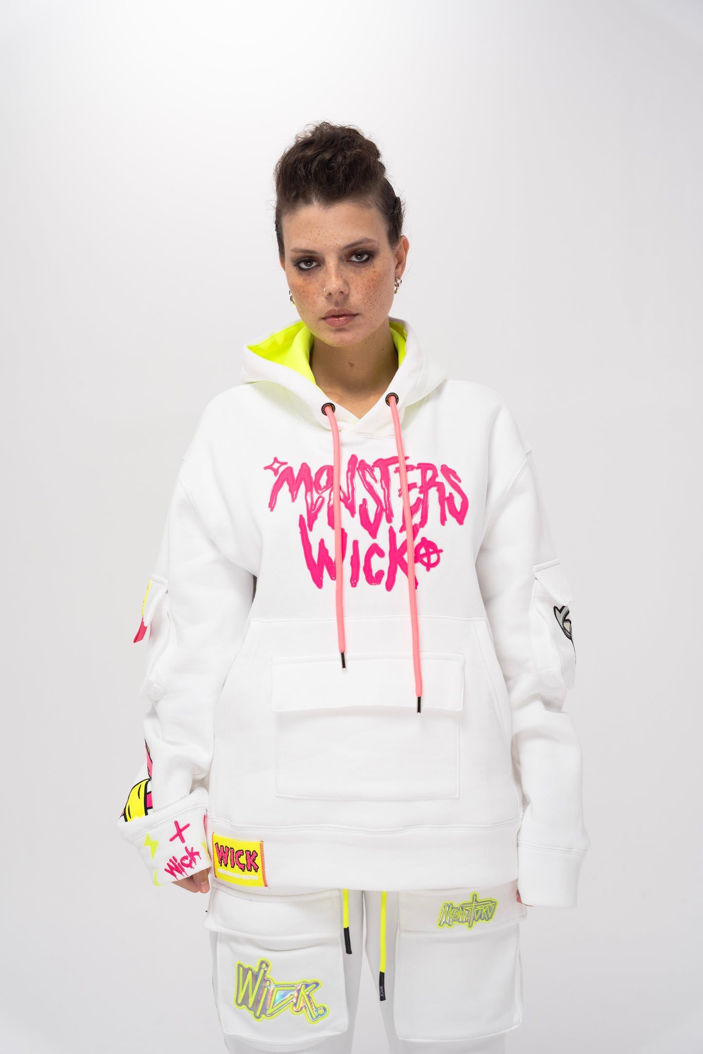 Arrow Head White Hoodie