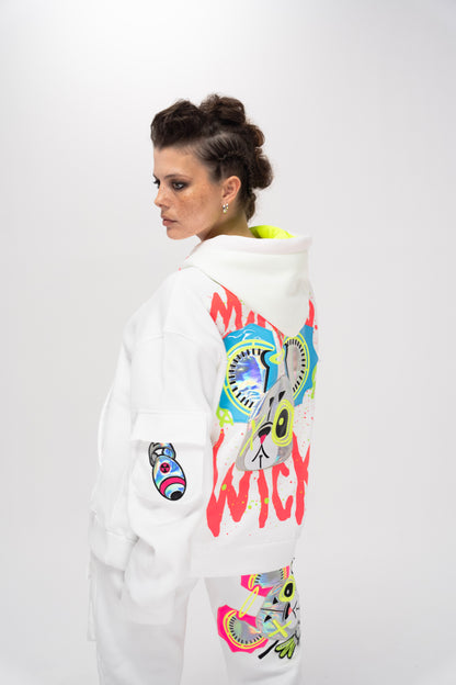 Arrow Head White Hoodie