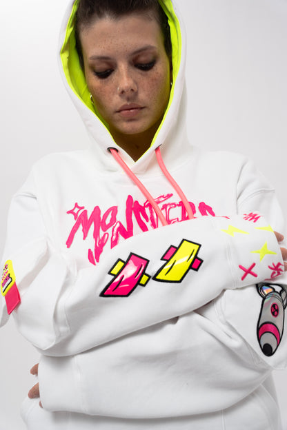 Arrow Head White Hoodie