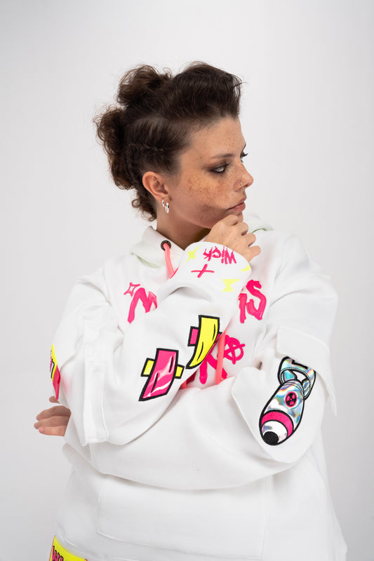 ARROW HEAD HOODIE WHITE