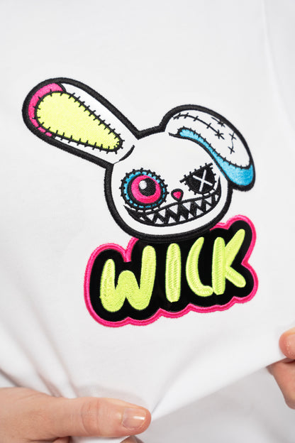 CRAZY BUNNY WHITE T-SHIRT