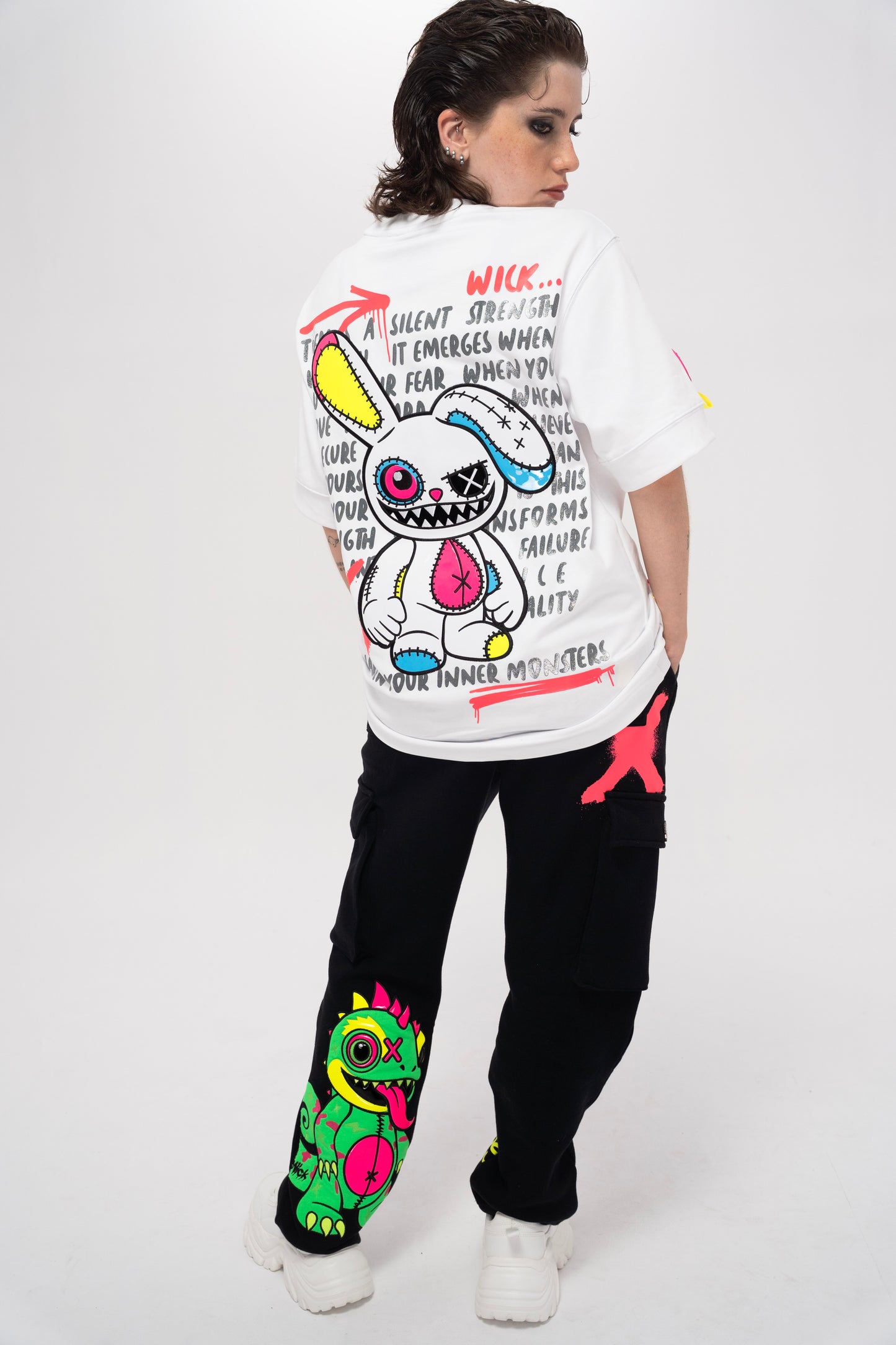 CRAZY BUNNY WHITE T-SHIRT