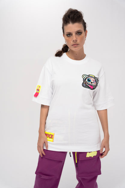 TOXIC SPACE WHITE T-SHIRT