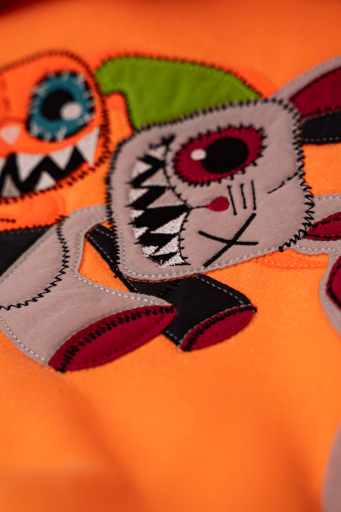 OVERSIZED NEON ORANGE HOODIE MONSTER COLLECTION