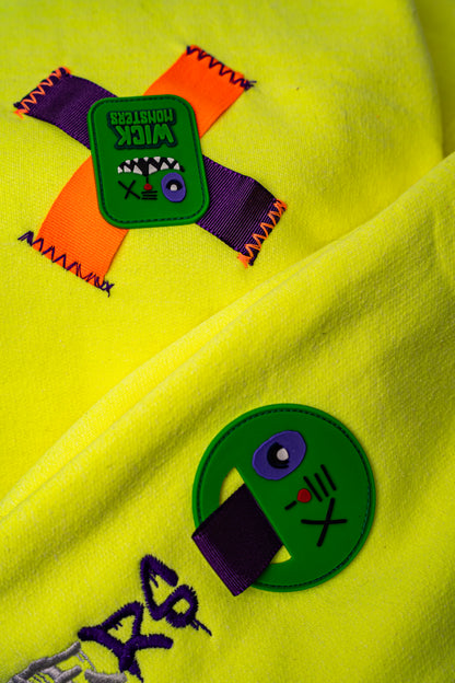 OVERSIZED YELLOW NEON HOODIE MONSTER COLLECTION