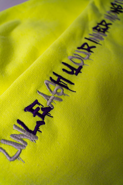 OVERSIZED YELLOW NEON HOODIE MONSTER COLLECTION