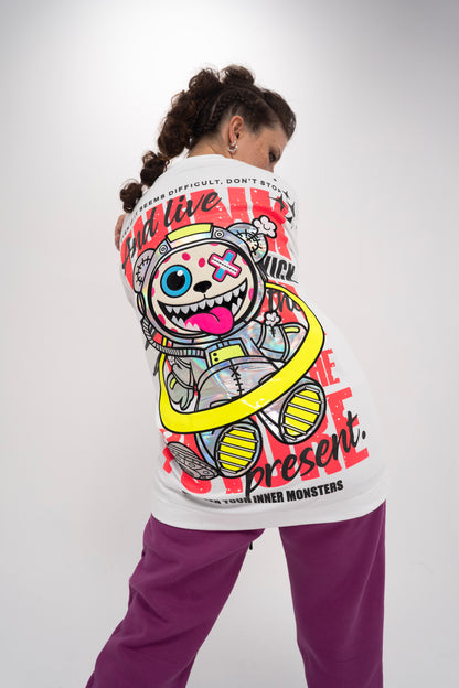 TOXIC SPACE WHITE T-SHIRT