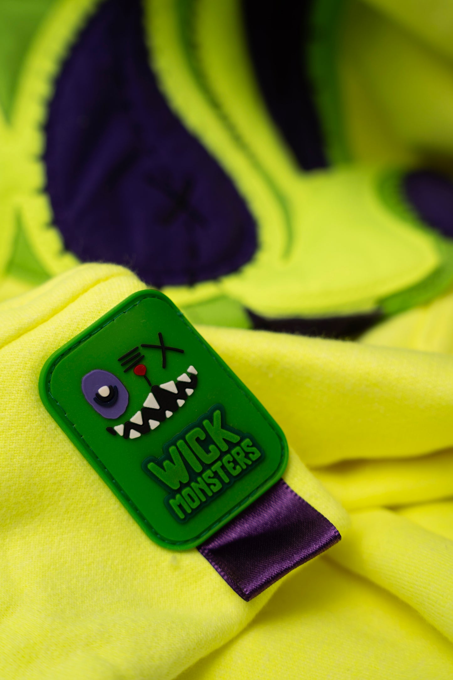 OVERSIZED YELLOW NEON HOODIE MONSTER COLLECTION