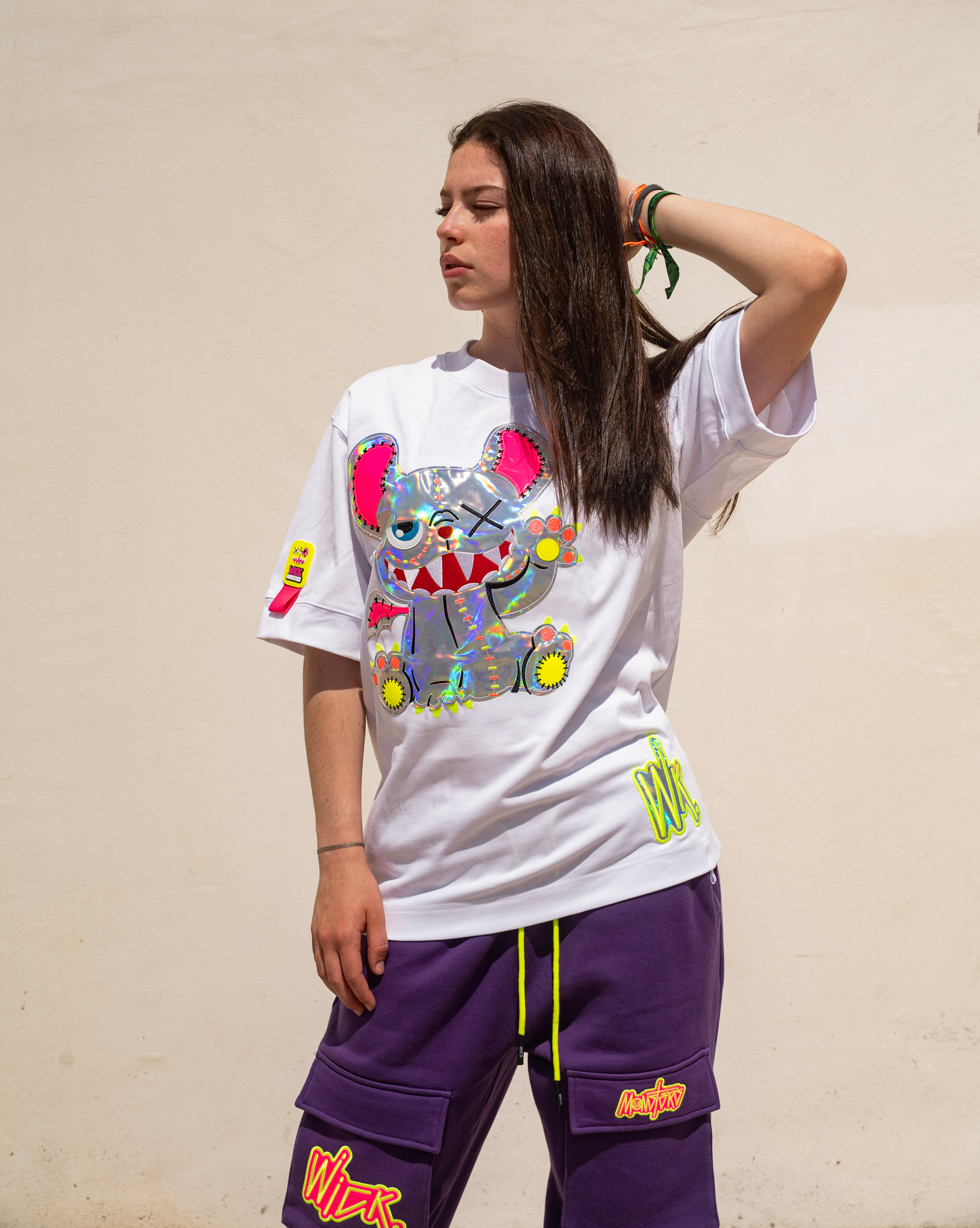 Neon Royal T-shirt White