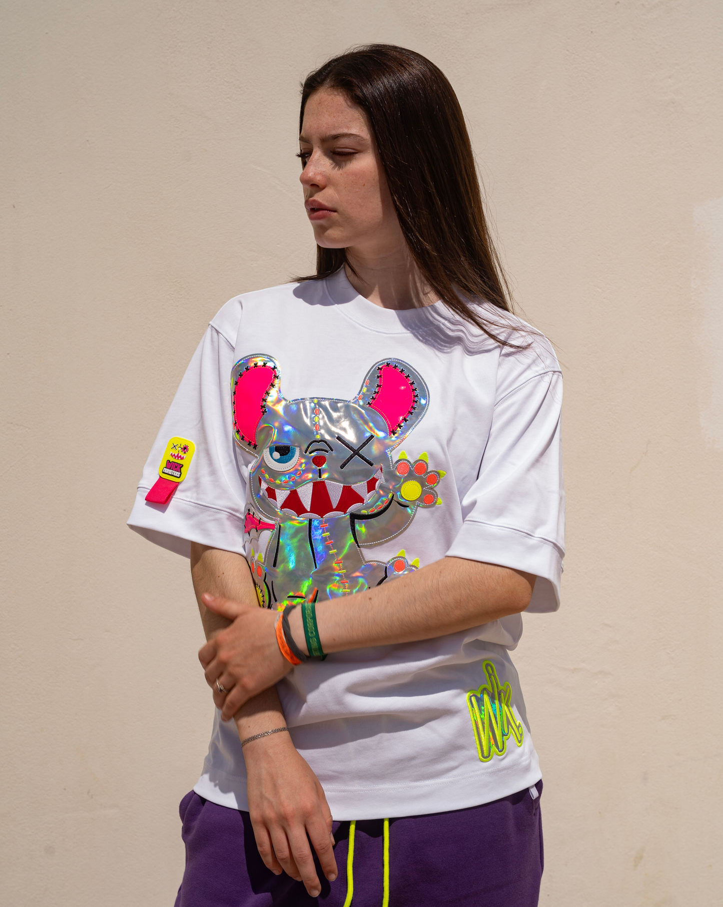 Neon Royal T-shirt White