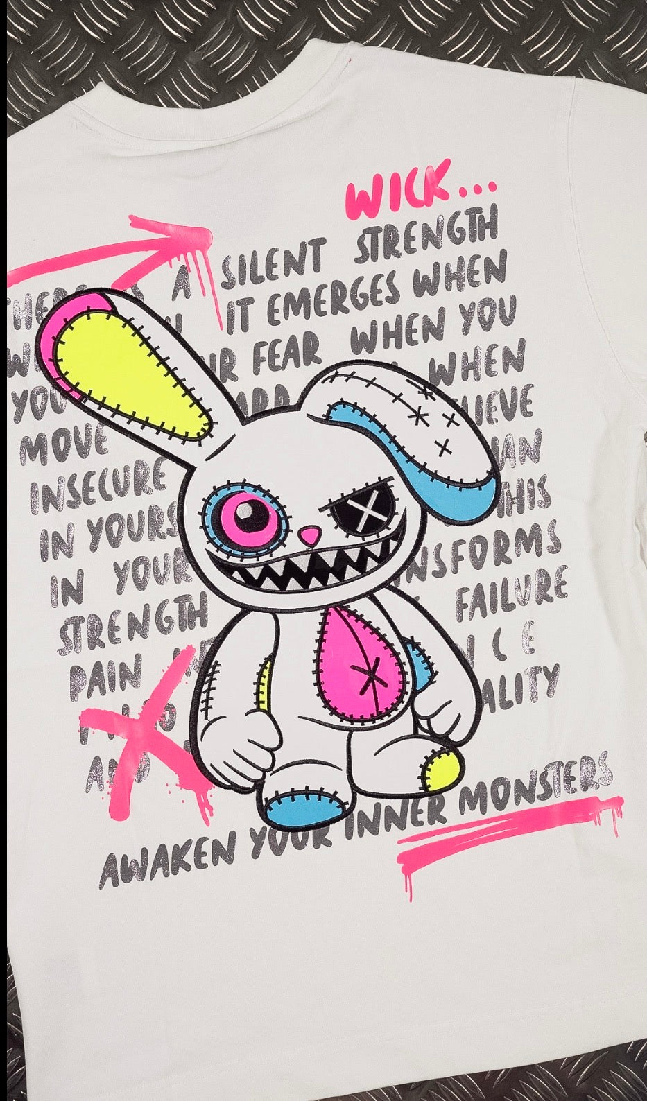 CRAZY BUNNY WHITE T-SHIRT