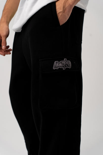 BLACK ICE CARGO SWEATPANTS