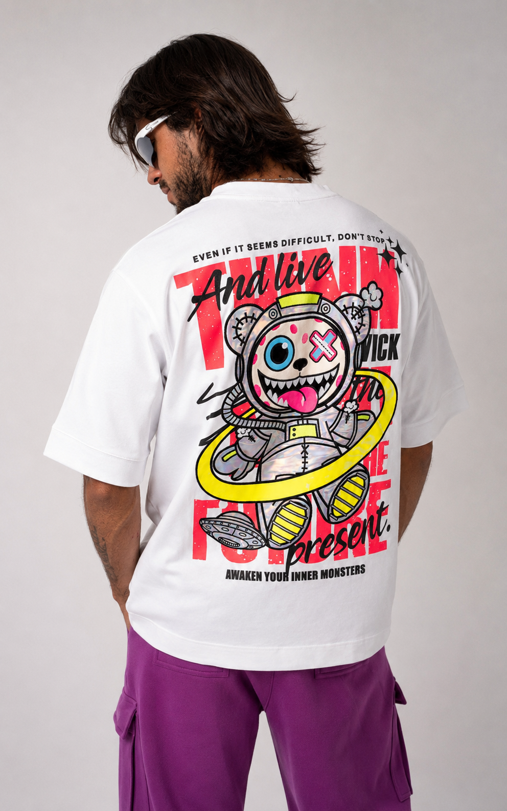 TOXIC SPACE WHITE T-SHIRT