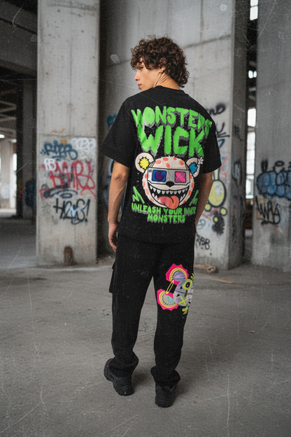 3D GLASS T-SHIRT BLACK