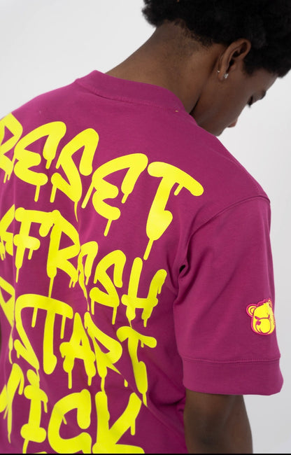 RESTART WICK PURPLE T-SHIRT