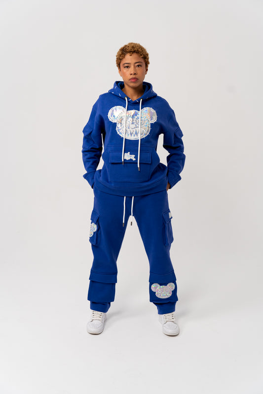 ICE CARGO SWEATPANTS BLUE