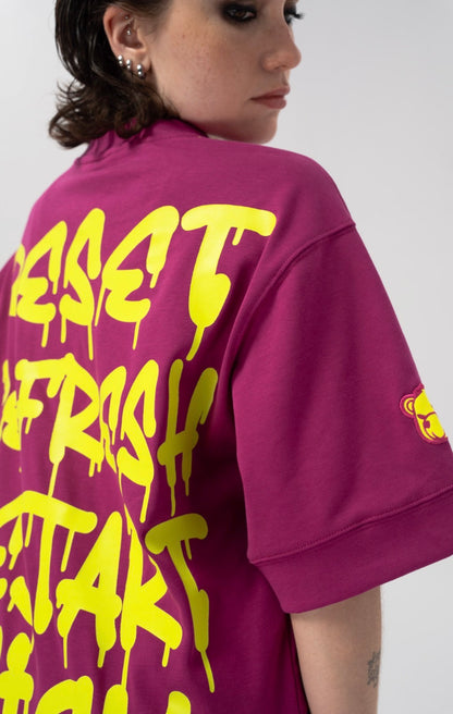 RESTART WICK PURPLE T-SHIRT