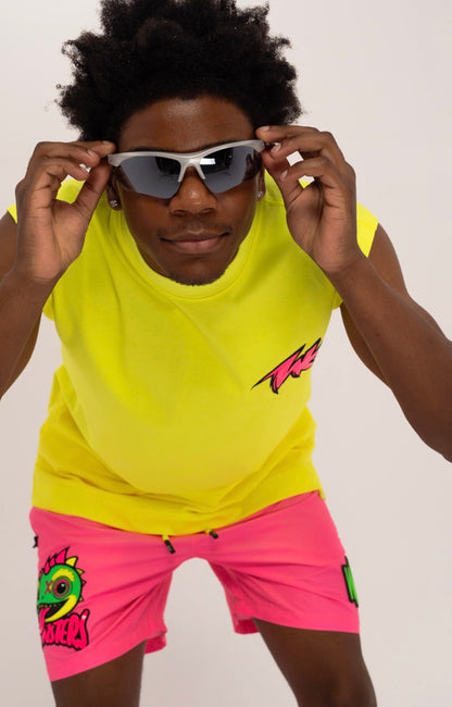 SIGNATURE TANK TOP NEON YELLOW