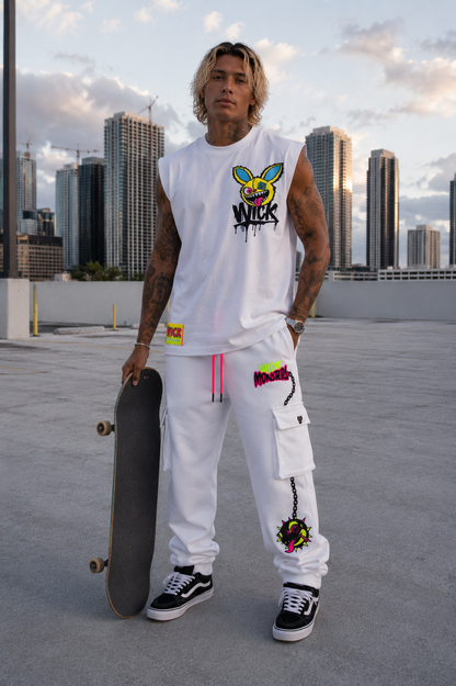 REBEL TANK TOP WHITE