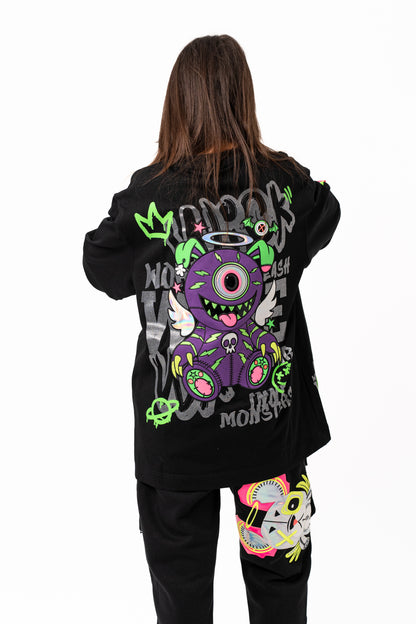 T-SHIRT OVERSIZED WARLOCK BLACK