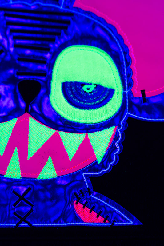 NEON ROYALTY HOODIE BLACK
