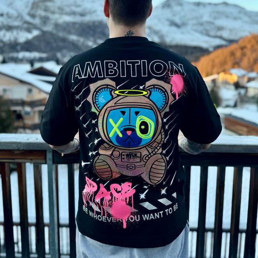 SPACE OVERSIZED T-SHIRT BLACK