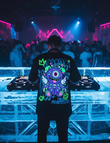 T-SHIRT OVERSIZED WARLOCK BLACK