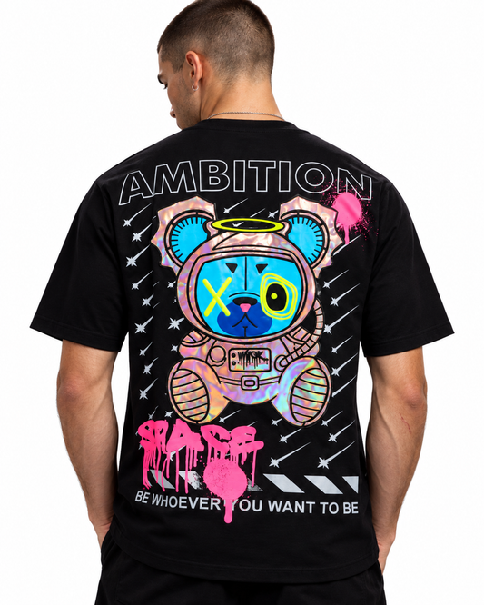 SPACE OVERSIZED T-SHIRT BLACK