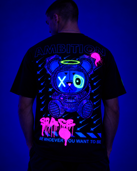 SPACE OVERSIZED T-SHIRT BLACK