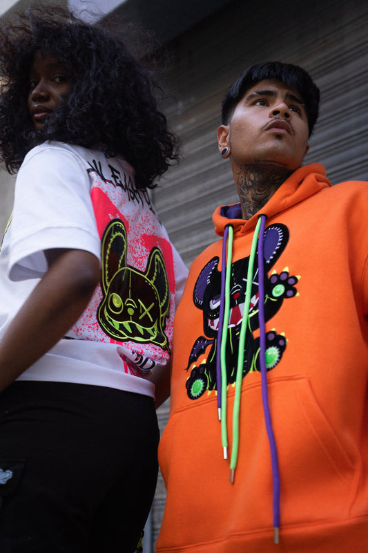 INNER FIRE OVERSIZED HOODIE ORANGE