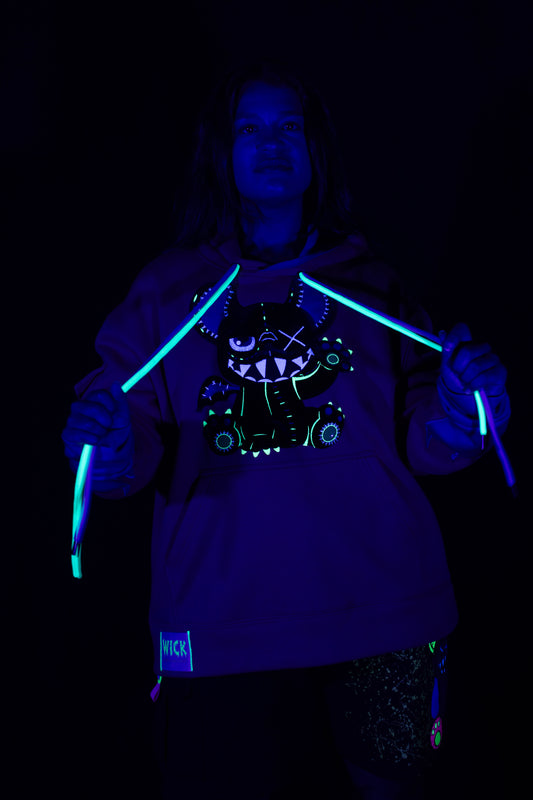 INNER FIRE OVERSIZED HOODIE ORANGE