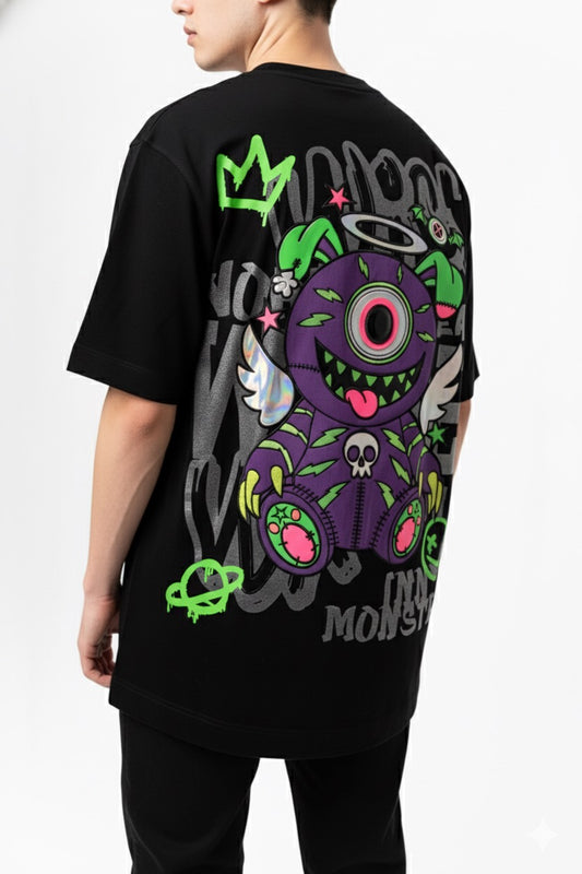 WARLOCK OVERSIZED T-SHIRT BLACK