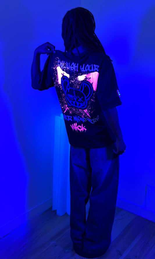 EXPLOSION OVERSIZED T-SHIRT BLACK
