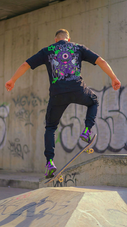 T-SHIRT OVERSIZED WARLOCK BLACK