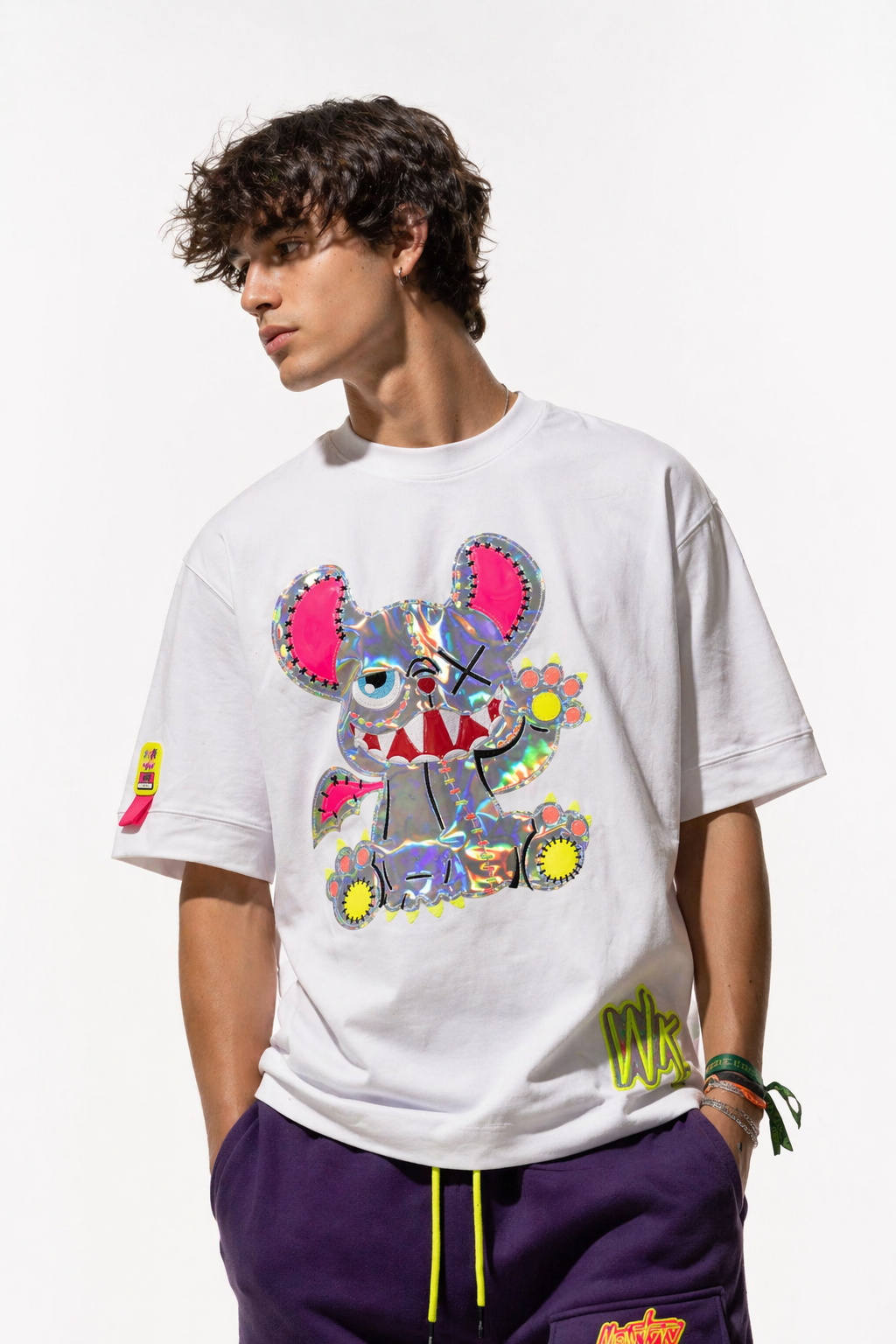 Neon Royal T-shirt White