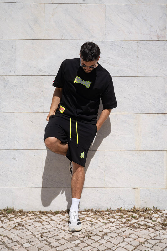 NEON ROYAL SHORTS BLACK