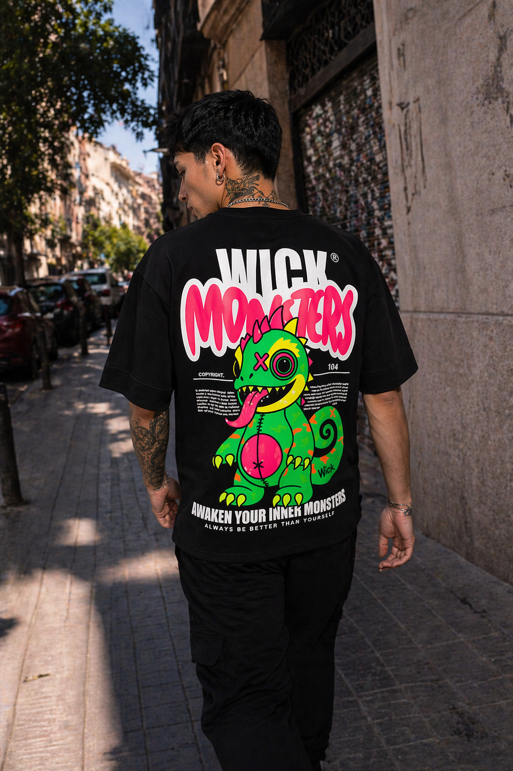 Chameleon T-shirt Black