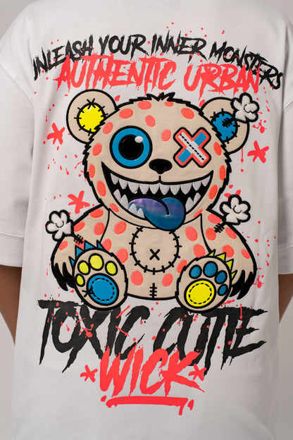 T-SHIRT OVERSIZED TOXIC WHITE